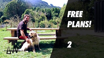 Building a Massive Picnic Table 2! FREE PLANS!