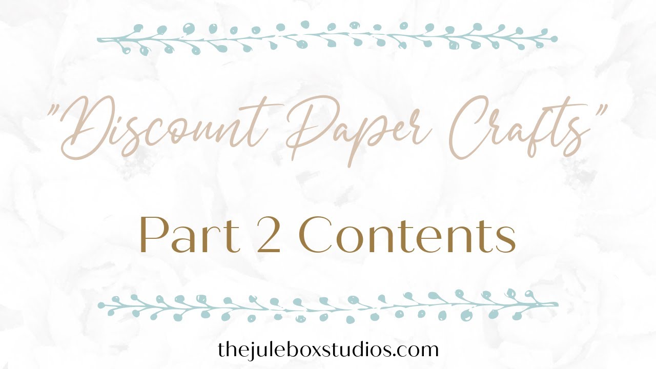 "Discount Paper Crafts Design Challenge" Round #2 contents!!
