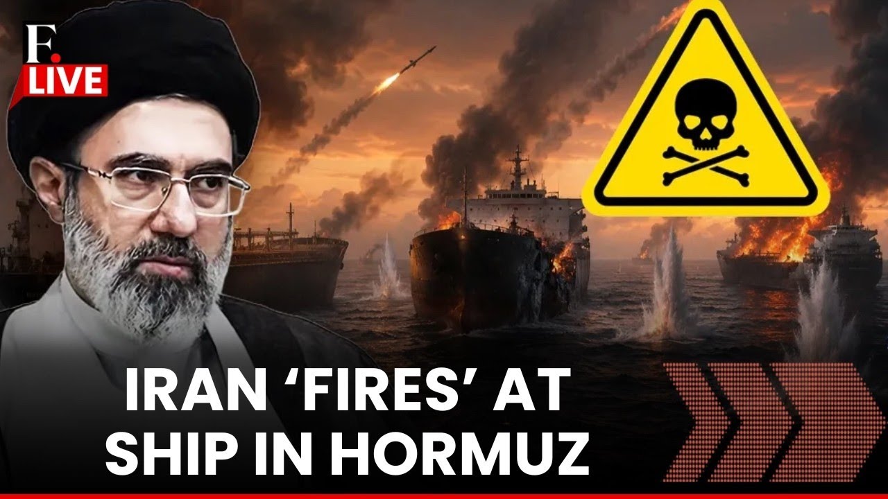 LIVE: Iran 'Attacks' Cargo Ship Off Oman Coast, Tehran Issues New Navigation Rules | Firstpost thumbnail