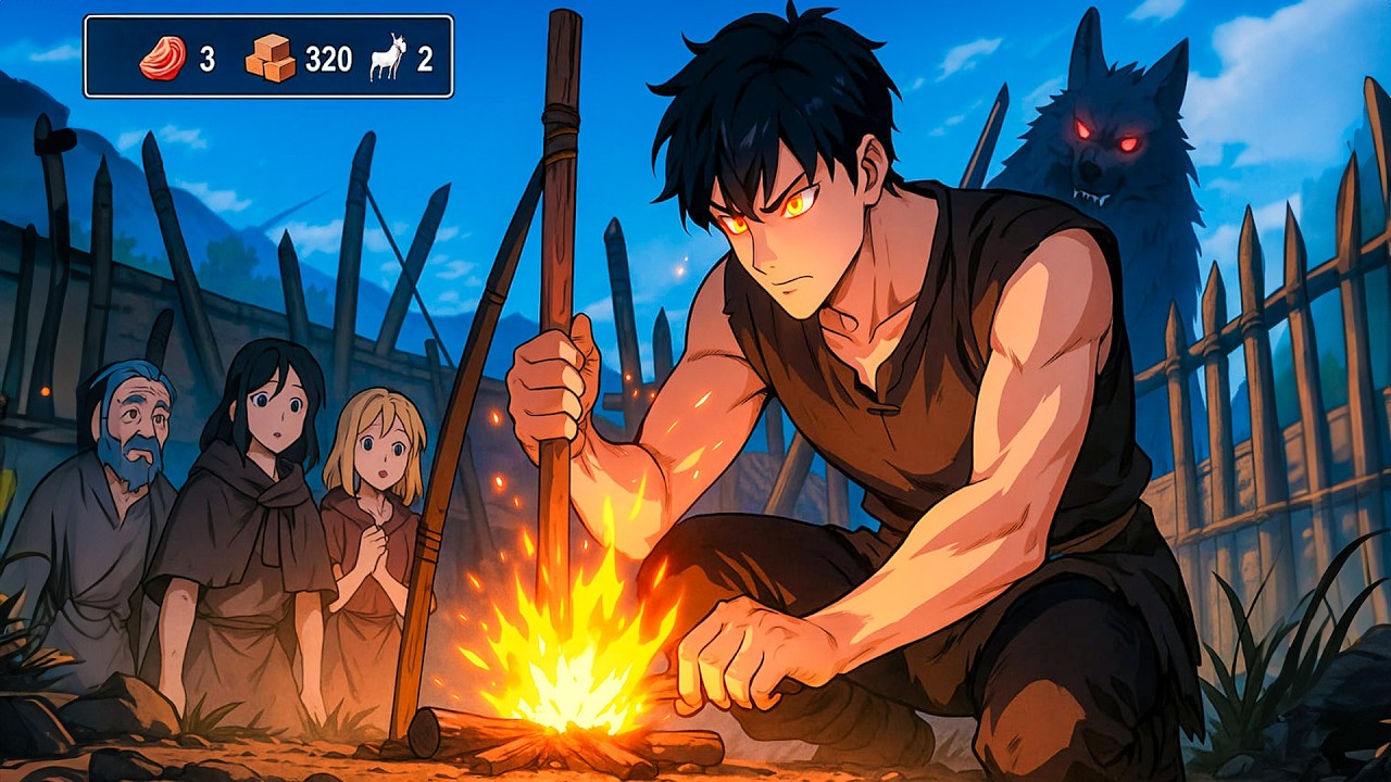 Woke Up in Primitive Tribe With No Fire or Tools - Now I’ll Invent Fire Make Bows and Build Kingdom