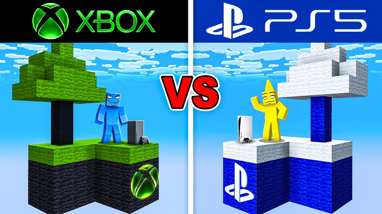 Ultimate XBOX vs PS5 Island in Minecraft