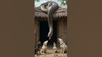 Python Vs Dogs #python #snakevideo #youtubshurt #varalvideo #animals