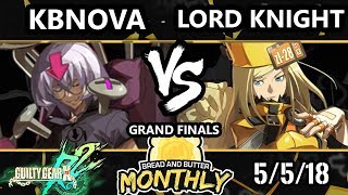 BnB 2 GGXRD2 - KBnova [L] (Bedman) Vs. Lord Knight (Millia) - Guilty Gear XRD Rev 2 Grand Finals