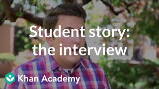 Student story   Admissions interview
