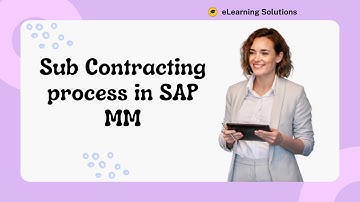 SAP MM- Sub Contracting process full overview | Subcontracting Process in details - SAP MM