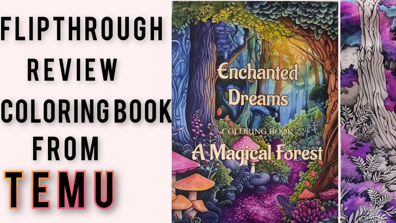 FlipThrough - Review - Coloring Book from Temu #watercolor #flipthrough ...