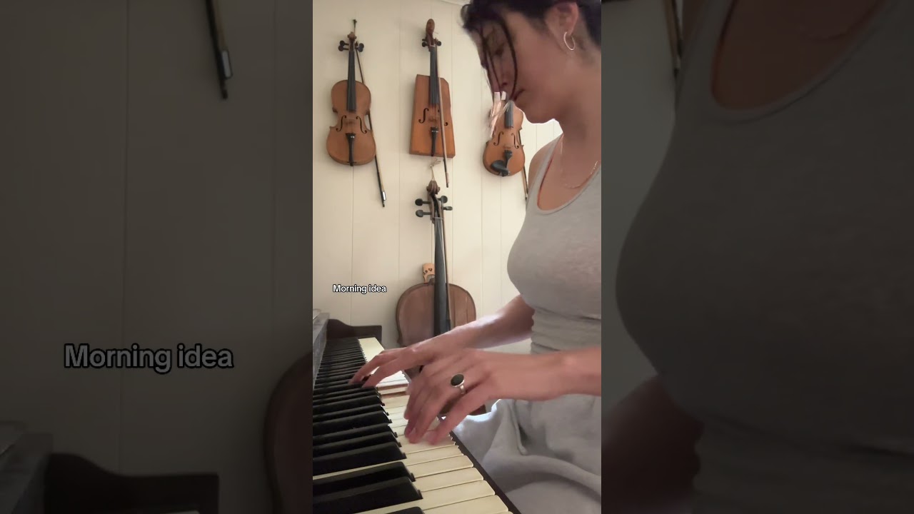 Little morning piano idea #Songwriting #Producer