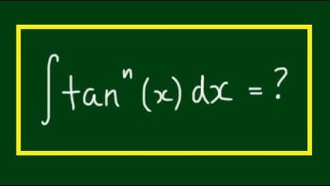 Reduction Formula for Integral of ∫tan^n(x)dx