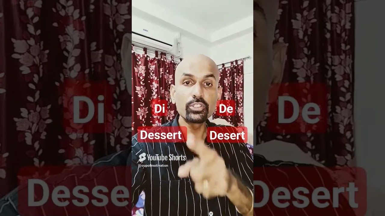desert vs dessert 