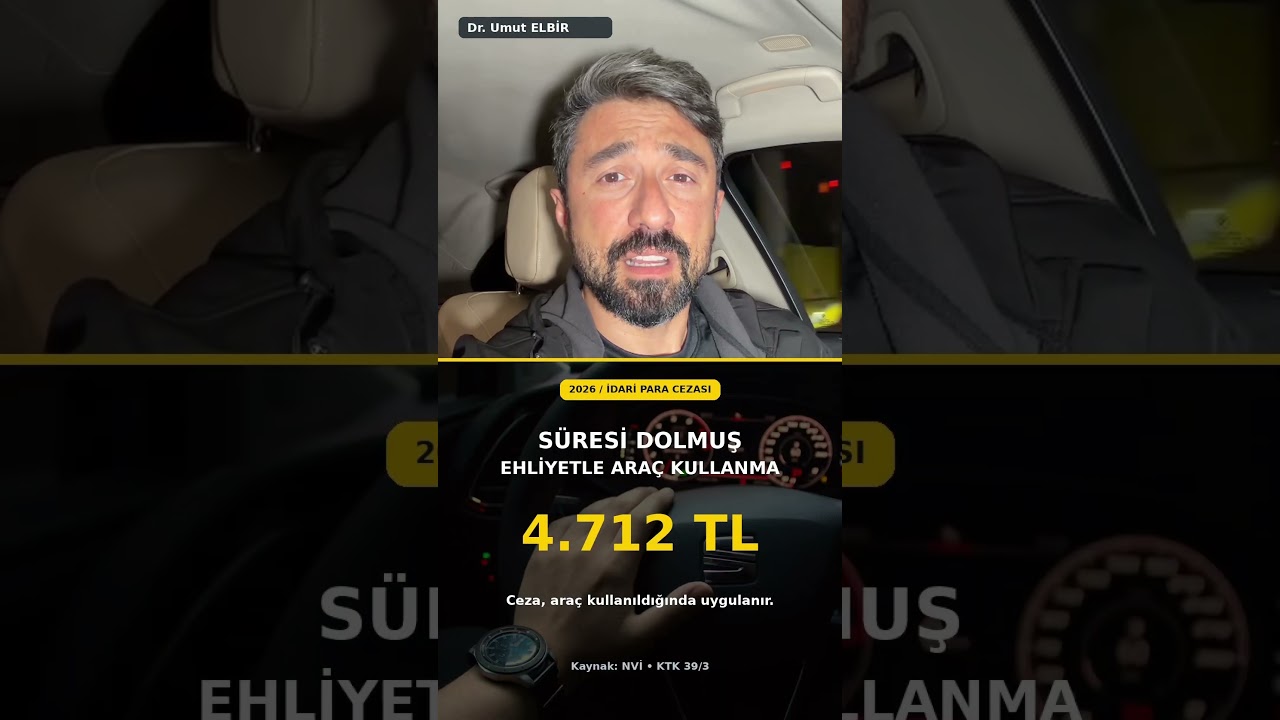 Ehliyetin cebinde ama süresi dolmuş olabilir! #umutelbir
