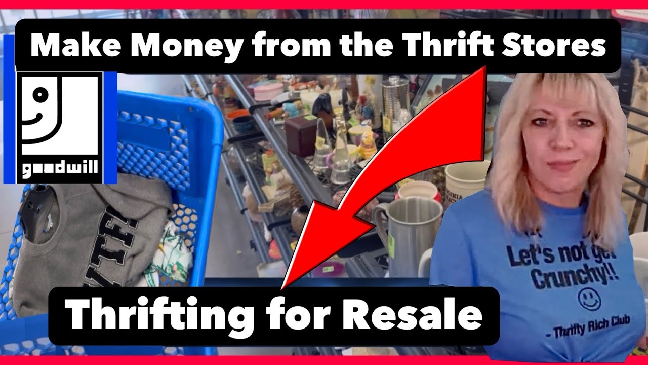 Crazy Thrift Lady Goodwill Thrift with Me Professional Thrifting for ...