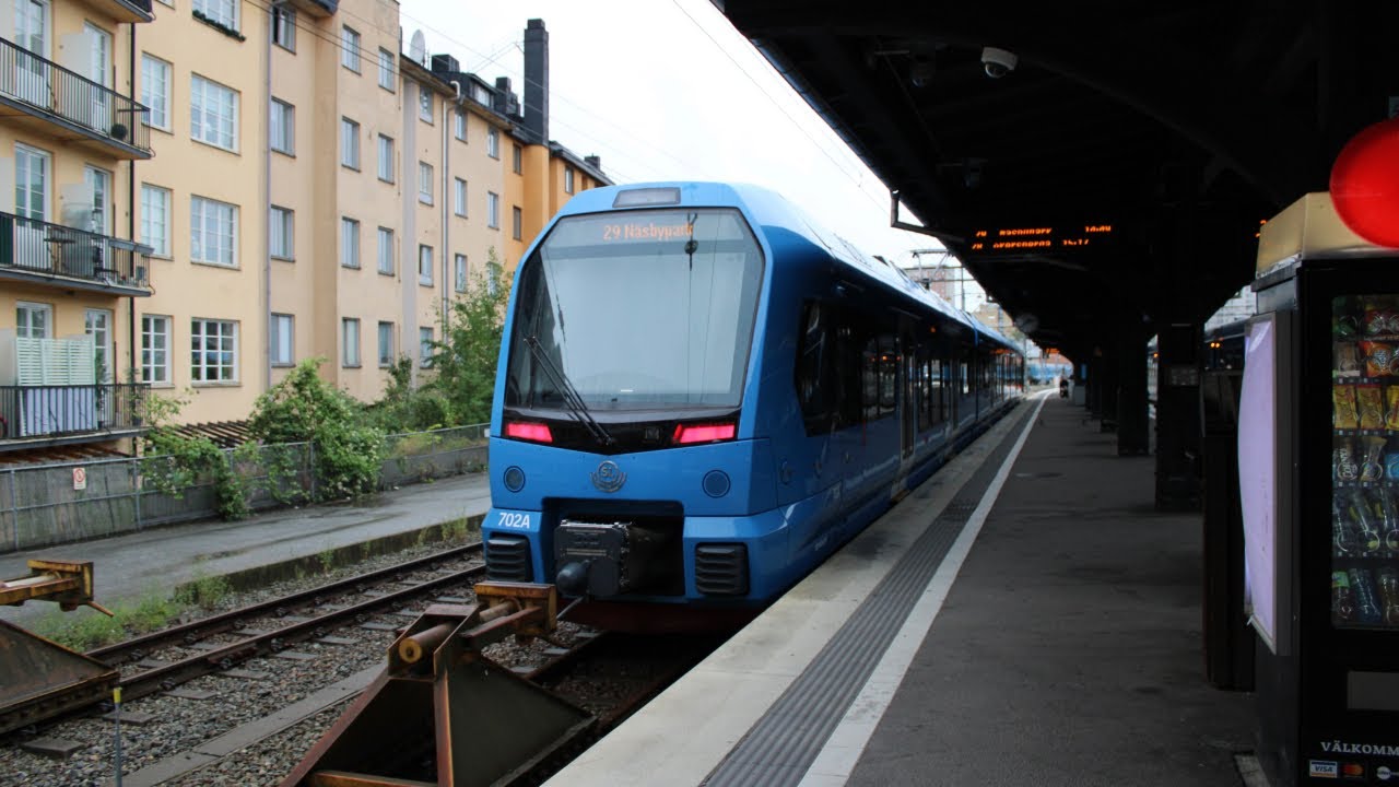 Train, Tåg, S-bahn ride in Stockholm, Sweden, trains for kids