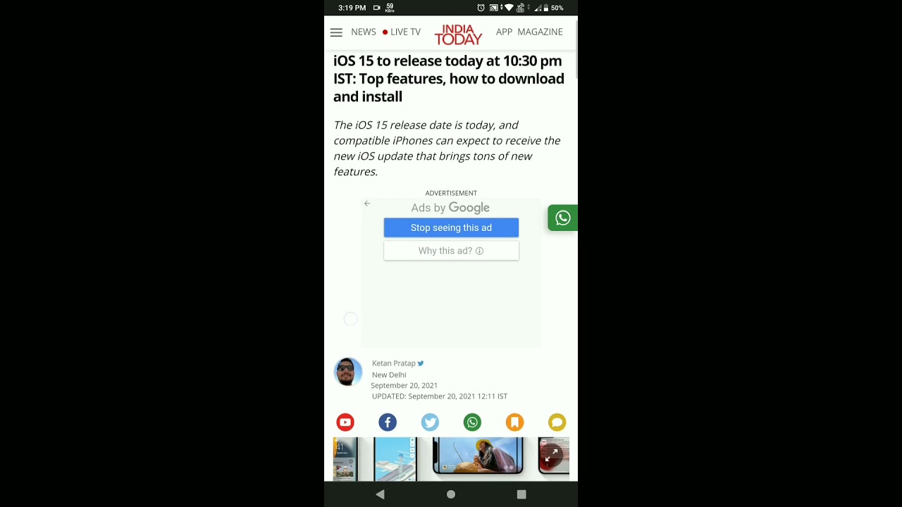 IOS 15 release today 🔥🔥🔥🔥