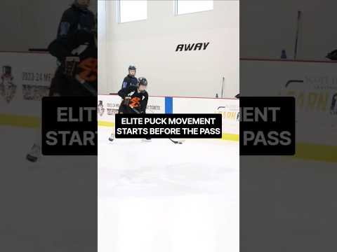 ELITE PUCK MOVEMENT STARTS BEFORE THE PASS #hockeycoaching #hockeytraining