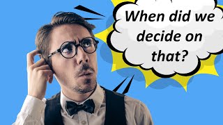 Create a Decision log with meeting minutes highlights using the Confluence Page properties report