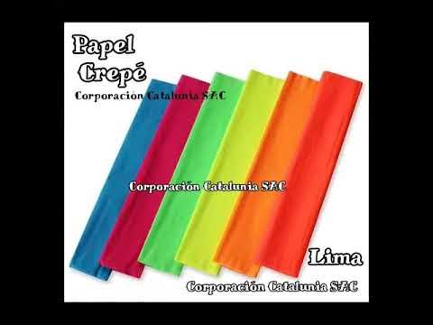 Tipos de papel crepe (crespón o pinocho) (Types of paper crepe Eng. subs.)  