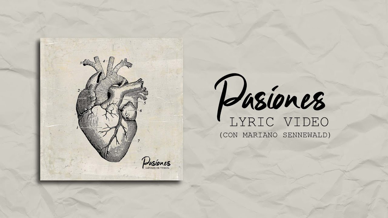 Watch Pasiones (Lyric Video) - Llévame de Vuelta con Mariano Sennewald on YouTube Watch Pasiones (Lyric Video) - Llévame de Vuelta con Mariano Sennewald on YouTube