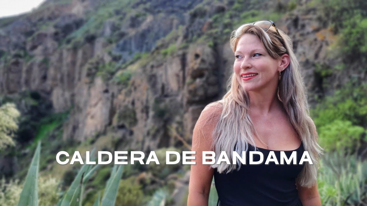 Falling into Volcano Caldera de Bandama, a 'dangerous' hike - Gran Canaria - Spain 4K