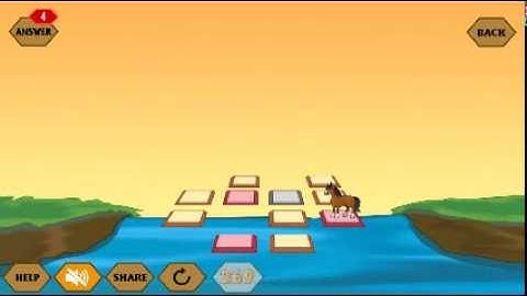 River Crossing IQ Logic 14 Answer | Help the Horse Move