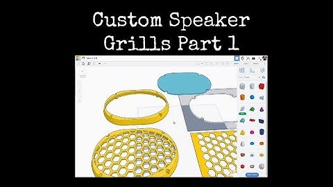 TinkerCAD Tips!  Custom Speaker Grills Part 1.        #tinkercad #caddesign #3dprintable #3dprinting