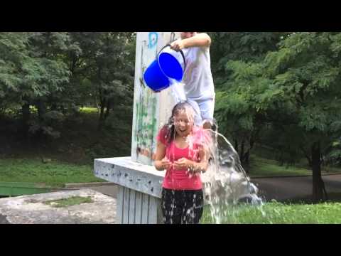 Anychka Ice Bucket Challenge. Lviv, Ukraine