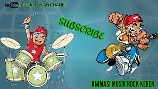 Animasi musik rock keren