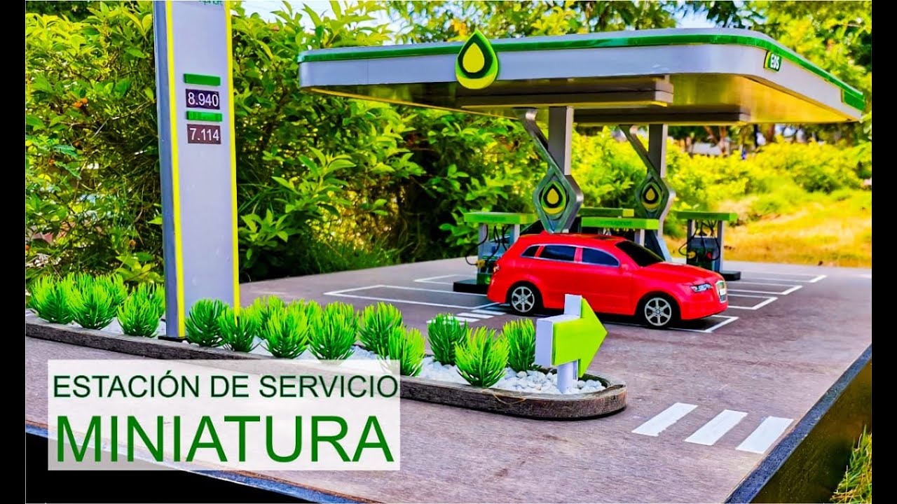 ⛽ Maqueta Estación de Servicio ⛽ How to build a miniature gas station