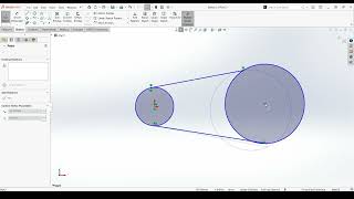 SolidWorks Circle Lines Tangent