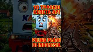 10 Kecelakaan Kereta Api Paling Tragis dalam Sejarah Indonesia 🚂💥 #animasi #short #tragedi #insiden