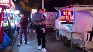 Food cart street in Hefei, China