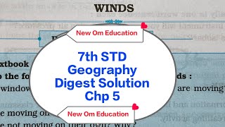 7th STD Geography Digest Solution Chp 5 Winds @OmPrakash-rn8hc 
