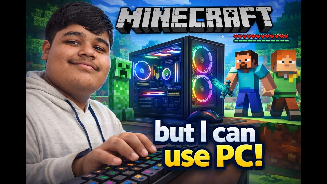 Minecraft but I can use PC | Mod - Web Display | In Hindi