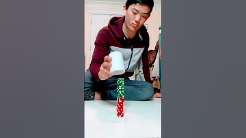 Amazing dice stacking 🎲🏓#shorts #crazytricks #trickshots #dicestacking #cooltricks