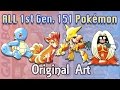 First 151 Pokémon - Original Art [Red and Blue]