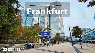 Frankfurt, Germany 🇩🇪 Amazing City Walking Tour 🌤️ 4K 60fps HDR | Exploring the City Center