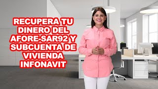 Recupera tu dinero Del afore sar92 Y subcuenta de vivienda infonavit #IUSAsesores #AseguramientoIMSS