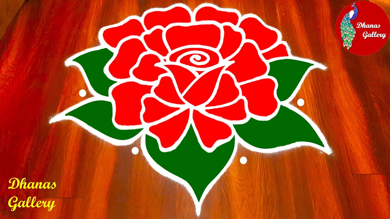 Rangoli Designs With Flowers Gallery