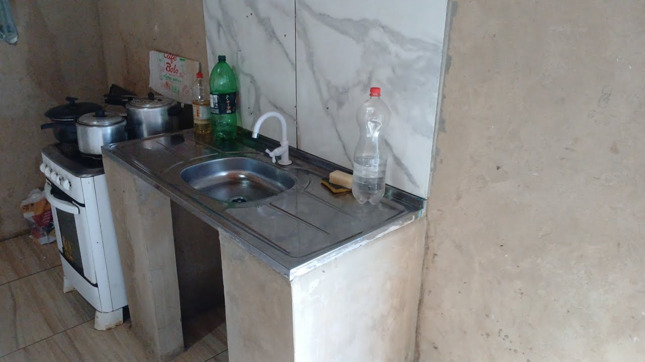 Olha só como ficou a pia de Cidinha lavar louça