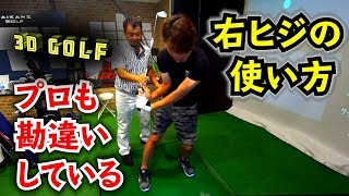 三觜喜一プロに右ヒジの使い方を修正してもらうの巻 【 鈴木真一 3D ゴルフ 】3D Golf