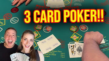 3 CARD POKER IN LAS VEGAS!! $500 HANDS!!