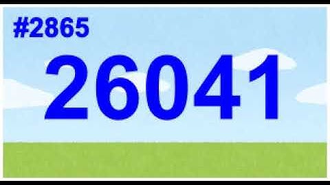 Count up 2801st to 2900th prime numbers! 1st channel.