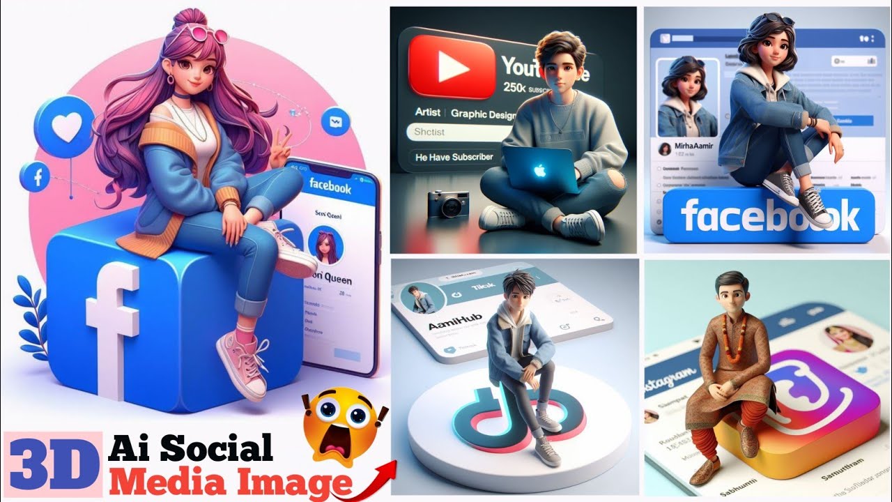 how to create 3d ai social media images | bing ai image generator | how ...