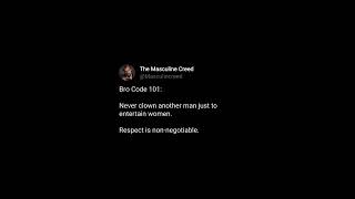 Bro Code 101: The Unwritten Law of Respect #Shorts