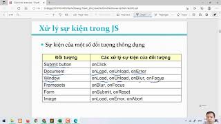 Javascript cơ bản 3   HTML DOM