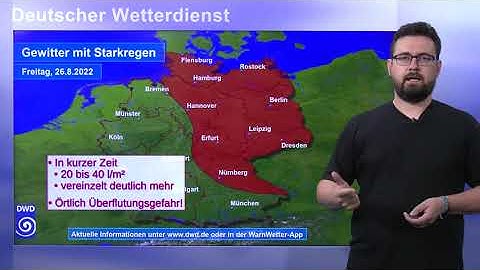 25.08.2022 - Hitze- und Unwetterinformation - Deutscher Wetterdienst (DWD)