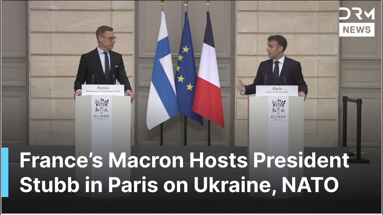 FULL PRESSER: Macron and Finland’s President Stubb Speak on Russia, Ukraine, NATO War, Trump | AC1G