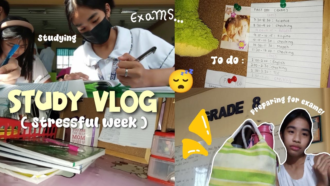 Student diaries📚study vlog; preparing for exams,studying at night ...