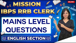 Mission Ibps Rrb Clerk Mains | Day - 8 | English Exact Exam Level Question | By Ms.kamala