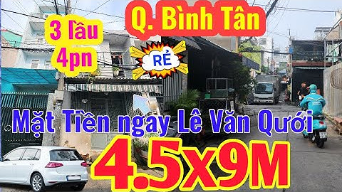 💥 Nhà Mặt Tiền 1C (Lê Văn Qưới Bình Long) Tân Phú | 4.5x9m – 2 Lầu – 4PN – Giá tốt kinh doanh ngon