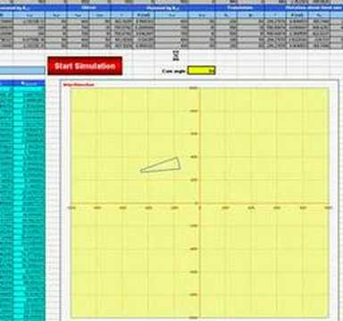 Motion Simulation using Microsoft Excel VBA